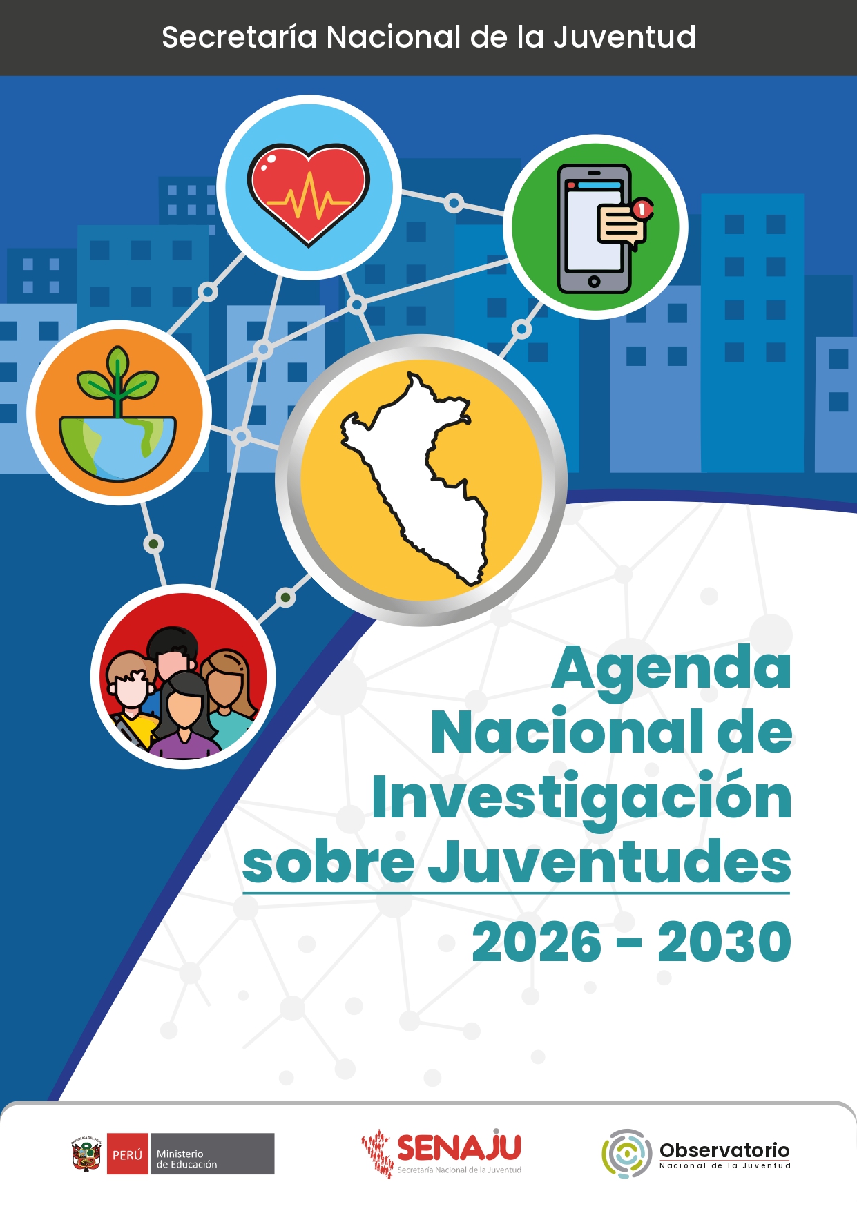 Portada de Agenda Nacional de Investigaci&oacute;n sobre Juventudes 2026&ndash;2030